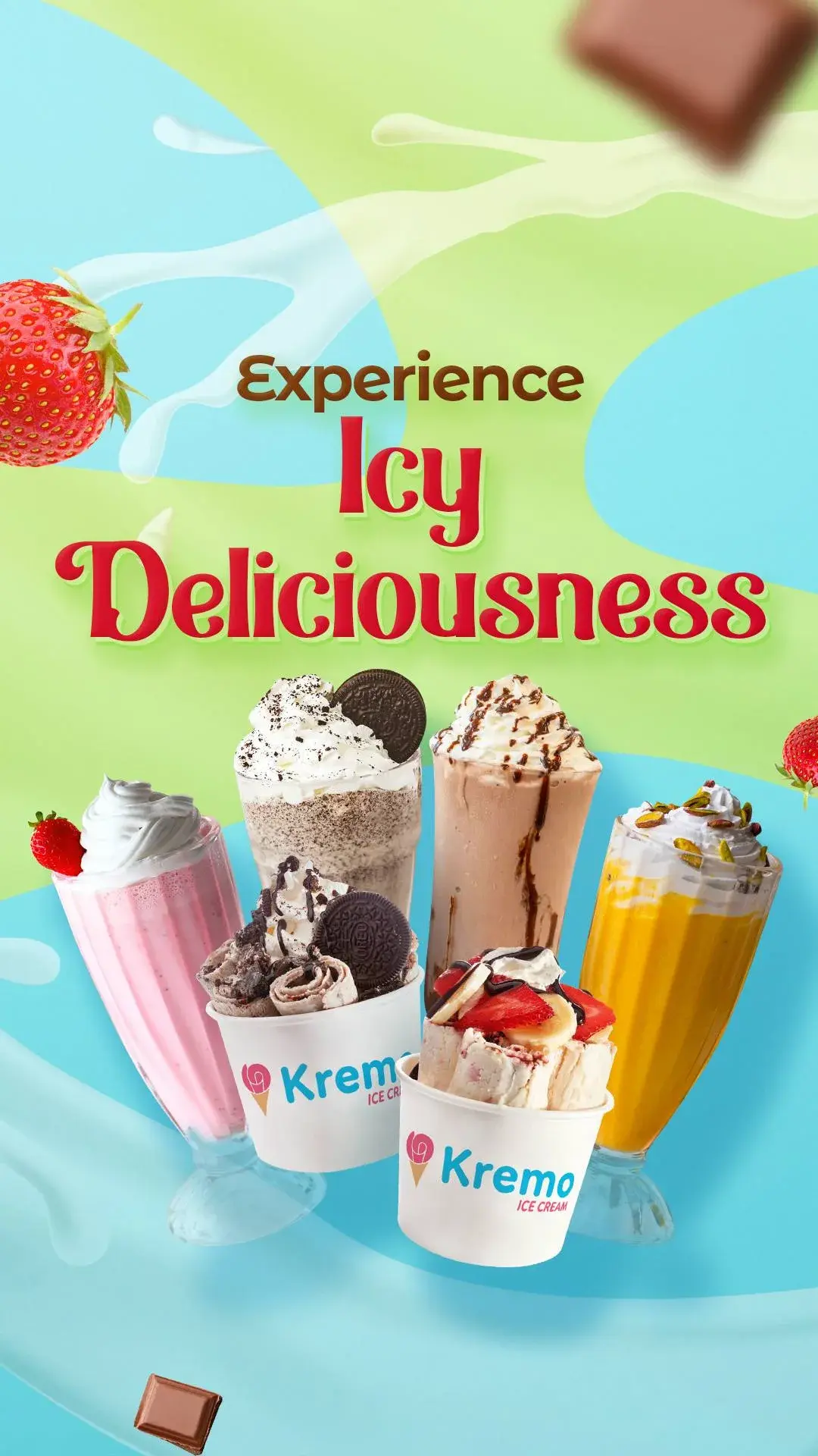 Experience icy deliciousness.