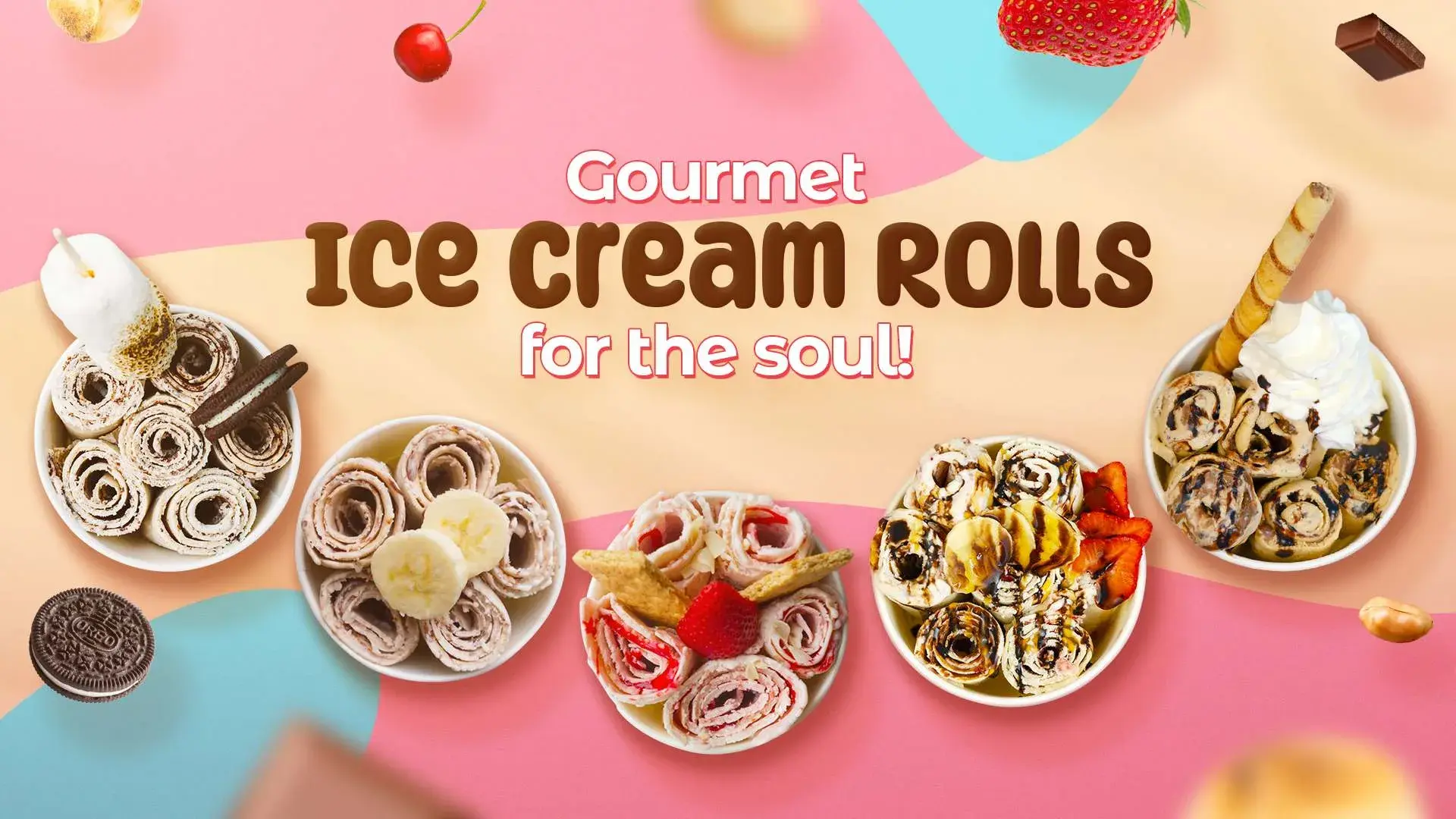 Gourmet ice cream rolls for the soul.